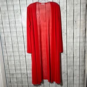 BelleLovin red sheer lightweight kimono size xl